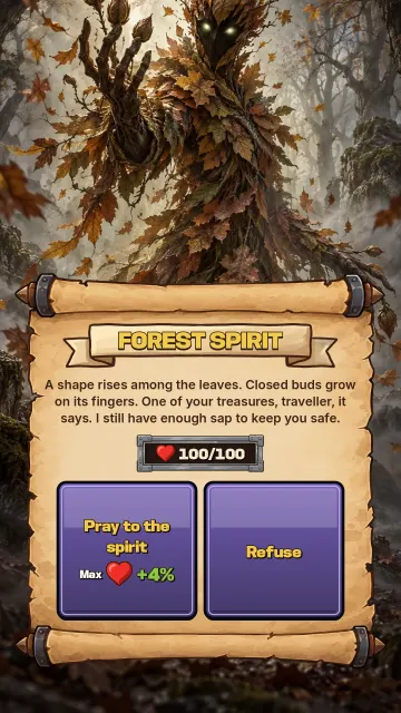 An event on the map: the Forest Spirit