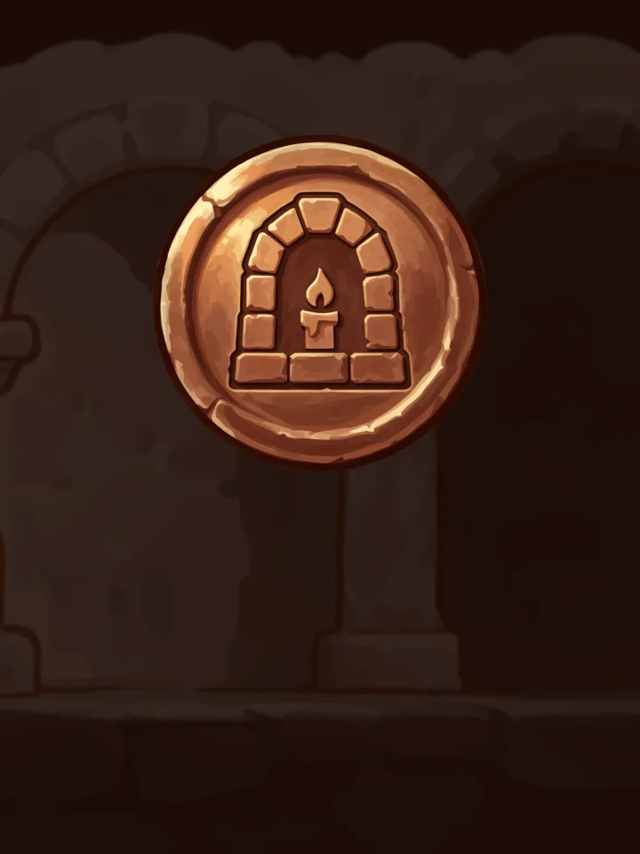 The Ash Warden emblem, boss of the Ash Crypt